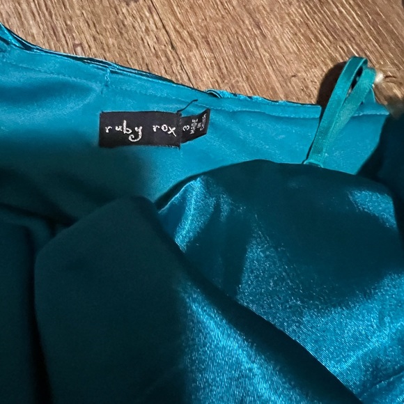 Turquoise Ruby Rox Mini Dress - Picture 3 of 3